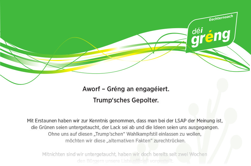 Aworf – Trump’sches Gepolter